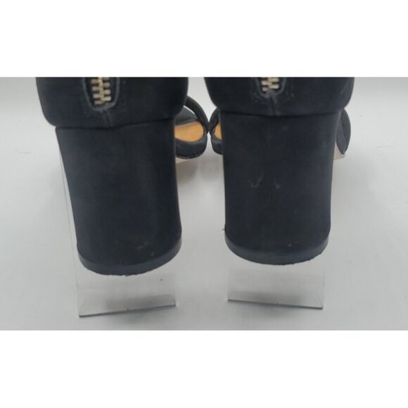 Corso Como Louisa Sandal 7.5 BLK Suede Leather Ankle Strap Heel Work Party Core - Picture 9 of 12